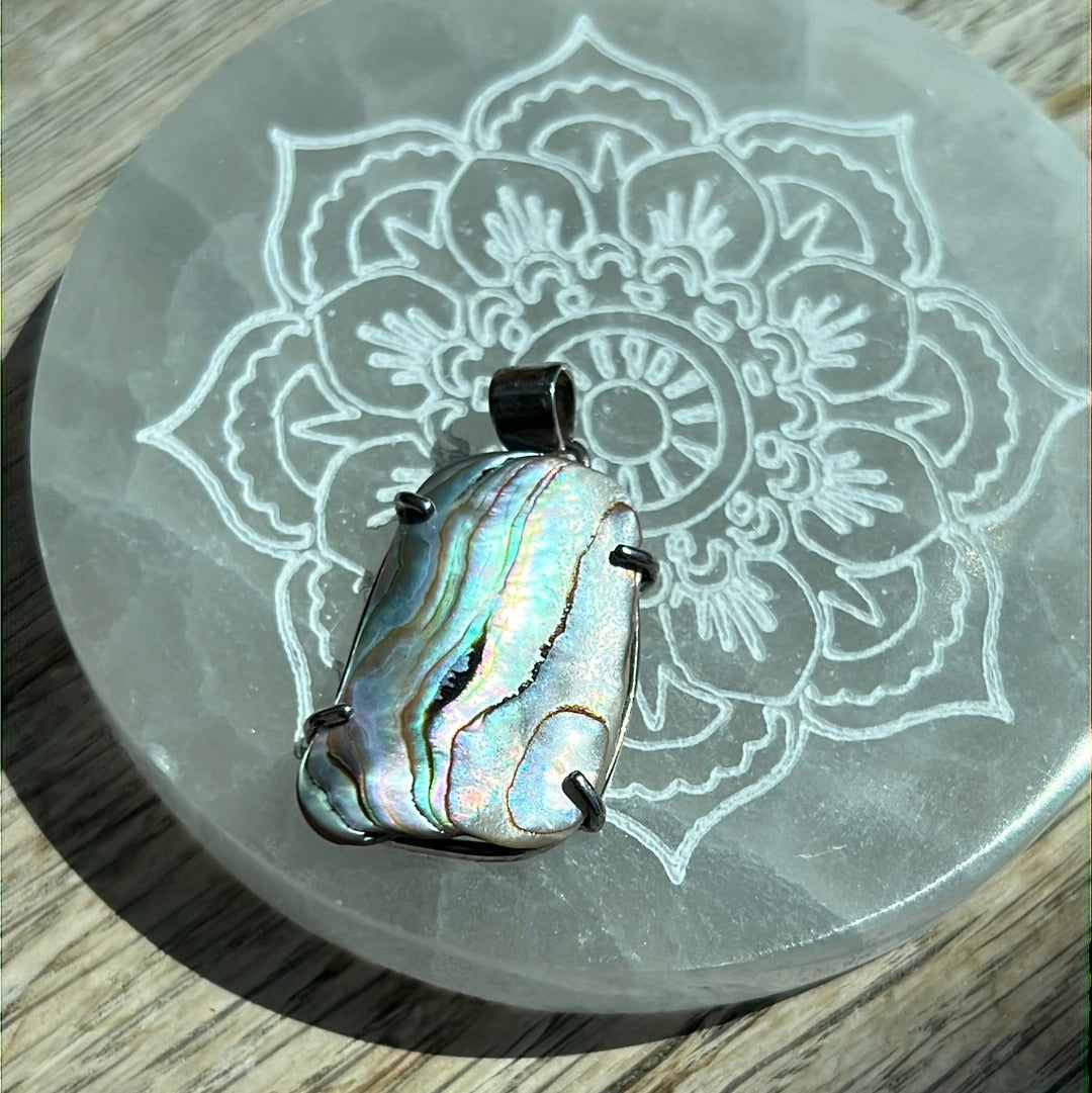 Paua Shell 925 Sterling Pendant