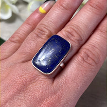 Load image into Gallery viewer, Lapis 925 Sterling Silver Ring - N 1/2
