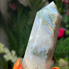 Load image into Gallery viewer, Moss Agate Tower
