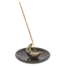 Load image into Gallery viewer, Moon Incense Holder Dish Burner
