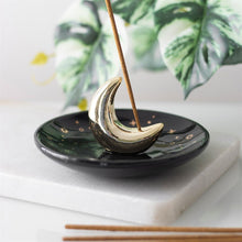 Load image into Gallery viewer, Moon Incense Holder Dish Burner
