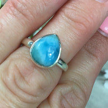 Load image into Gallery viewer, Larimar 925 Sterling Silver Ring - Size N 1/2
