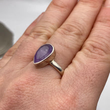 Load image into Gallery viewer, Brandberg Amethyst Facet - RARE 925 Sterling Silver Ring -  Size P 1/2
