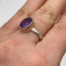 Load image into Gallery viewer, Brandberg Amethyst Facet - RARE 925 Sterling Silver Ring -  Size L 1/2
