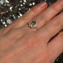 Load image into Gallery viewer, Prasolite Green Amethyst 925 Silver Facet in Ring -  Size L 1/2 - M
