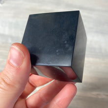 Load image into Gallery viewer, Matt Black Obsidian Cube
