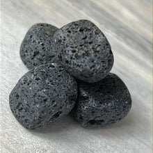 Load image into Gallery viewer, Black Lava Stone - tumble tumblestone
