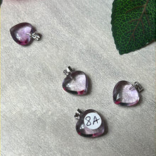 Load image into Gallery viewer, Small Lilac Amethyst Heart Pendant
