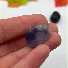 Load image into Gallery viewer, Rare Blue John Derby purple Tumble Tumblestone
