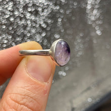 Load image into Gallery viewer, Blue John UK Fluorite Ring Size R1/2 - S 925 Silver
