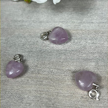 Load image into Gallery viewer, Small Kunzite Heart Clip Clasp Pendant
