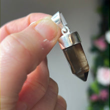 Load image into Gallery viewer, Smoky Quartz Point 925 Sterling Silver Pendant
