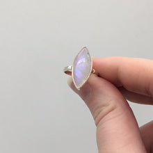 Load image into Gallery viewer, Moonstone 925 Sterling Silver Ring -  Size L
