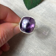 Load image into Gallery viewer, Amethyst 925 Sterling Silver Ring - Size L - L 1/2
