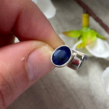 Load image into Gallery viewer, AA Natural Sapphire Facet 925 Sterling Studs
