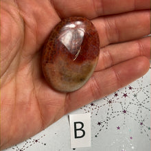 Load image into Gallery viewer, Fire Agate Palm Stone
