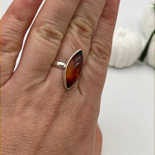 Load image into Gallery viewer, Amber 925 Sterling Silver Ring O 1/2
