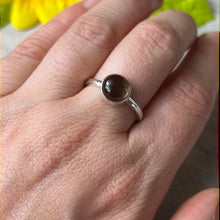 Load image into Gallery viewer, Smoky Quartz 925 Silver Ring -  Size Q
