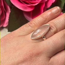 Load image into Gallery viewer, Rose Quartz 925 Sterling Silver Ring - Size K

