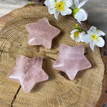 Load image into Gallery viewer, Rose Quartz Puff Chunky Star
