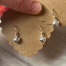 Load image into Gallery viewer, Heart Drop 925 Sterling Dangle Earrings
