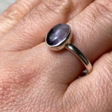 Load image into Gallery viewer, Blue John UK Fluorite Ring Size R1/2 - S 925 Silver
