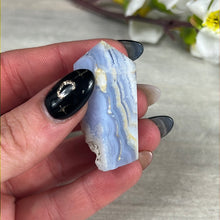 Load image into Gallery viewer, Small Blue Lace Agate obelisk Tower Point
