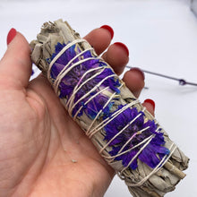Load image into Gallery viewer, Smudge Stick - White Sage Purple Daze
