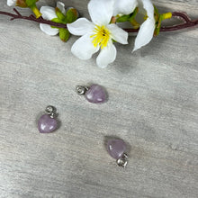 Load image into Gallery viewer, Small Kunzite Heart Clip Clasp Pendant
