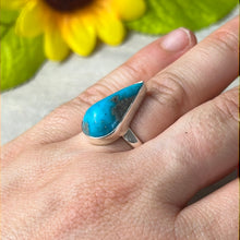 Load image into Gallery viewer, Andean Blue Opal 925 Sterling Silver Ring -  Size L 1/2
