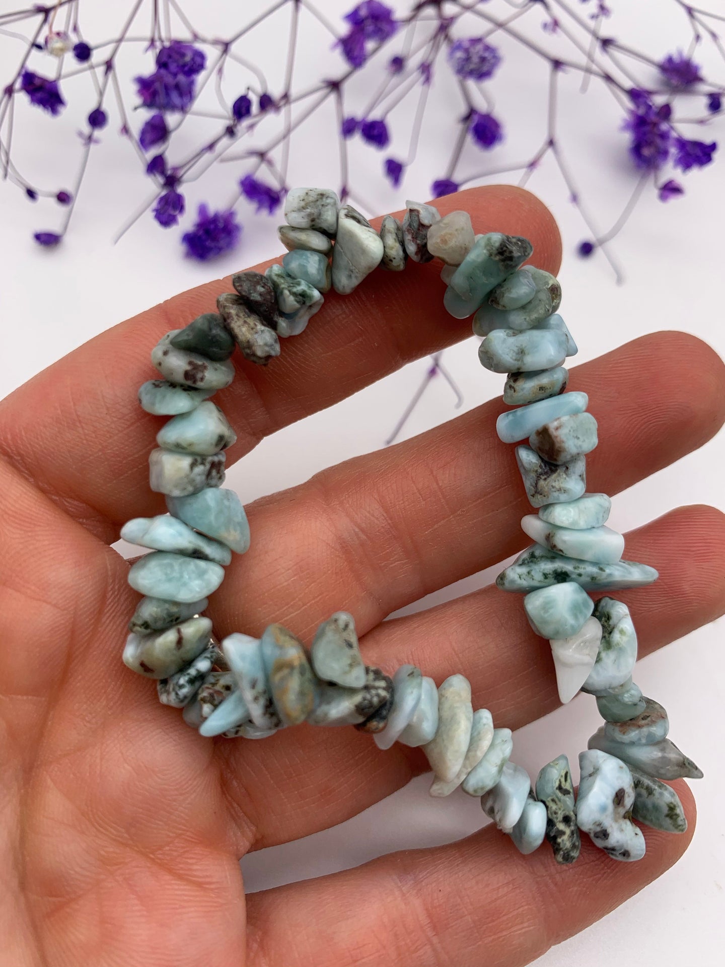 Larimar - Chip Bracelet