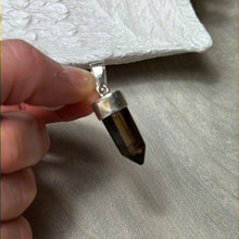 Load image into Gallery viewer, Smoky Quartz Point 925 Sterling Silver Pendant
