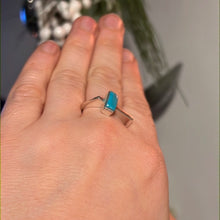 Load image into Gallery viewer, Turquoise 925 Silver Ring -  Size P 1/2
