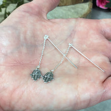 Load image into Gallery viewer, Hamsa Threader 925 Sterling Dangle Earrings
