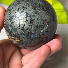 Load image into Gallery viewer, Nipomo - Marcascite Agate Sphere 68mm
