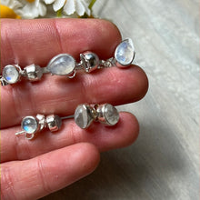 Load image into Gallery viewer, Rainbow Moonstone 925 Sterling Studs Earrings
