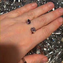 Load image into Gallery viewer, Adjustable Amethyst Facet 925 Sterling Silver Ring
