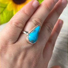 Load image into Gallery viewer, Andean Blue Opal 925 Sterling Silver Ring -  Size L 1/2
