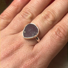 Load image into Gallery viewer, Grape Agate - RARE 925 Sterling Silver Ring - Size O
