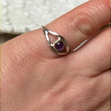 Load image into Gallery viewer, Amethyst Evil Eye 925 Silver Ring
