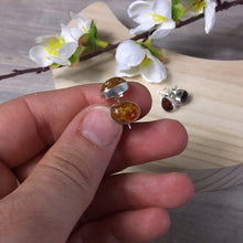 Load image into Gallery viewer, Amber 925 Sterling Studs
