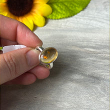 Load image into Gallery viewer, Citrine 925 Sterling Silver Ring -  Size N 1/2
