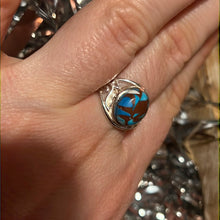 Load image into Gallery viewer, Turquoise 925 Silver Ring -  Size Q 1/2 - R
