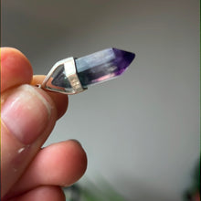 Load image into Gallery viewer, Fluorite Point 925 Sterling Silver Pendant
