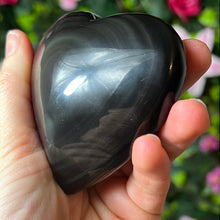Load image into Gallery viewer, AA Rainbow Obsidian Large Heart
