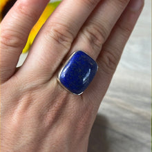 Load image into Gallery viewer, AA Lapis 925 Sterling Silver Ring -  Size O

