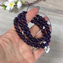 Load image into Gallery viewer, Amethyst 8mm Bead Bracelet
