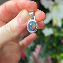 Load image into Gallery viewer, Black Opal 925 Sterling Silver Pendant
