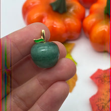 Load image into Gallery viewer, Small Green Aventurine Apple Pendant
