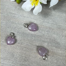 Load image into Gallery viewer, Small Kunzite Heart Clip Clasp Pendant
